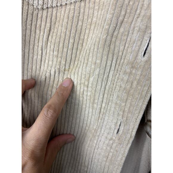Faherty Corduroy Shirt Jacket Womens S Tan Spruce Peak Outdoor Chore Shacket Top - Picture 2 of 8